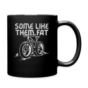 Cycling Fat Tire Mountain Bike Bicycling Biker - Full Colour Mug - black - Right