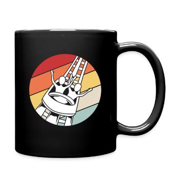 Achterbahn - Tasse einfarbig - Schwarz - Rechts