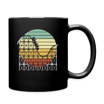 Achterbahn - Tasse einfarbig - Schwarz - Rechts