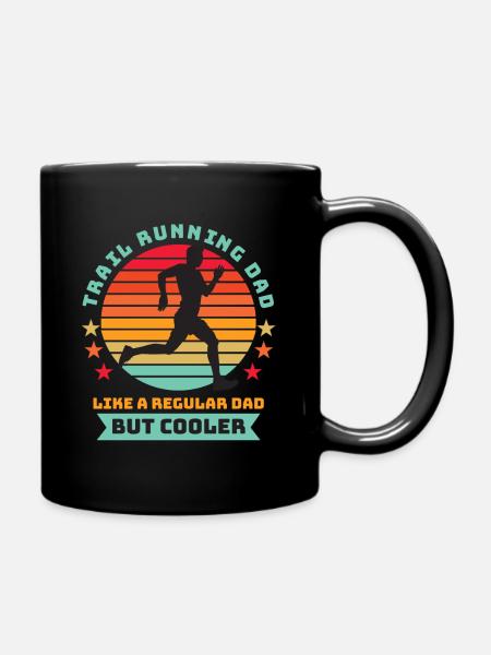 Trail Running Dad - Papa régulier, mais cooler noir B - Mug uni - noir