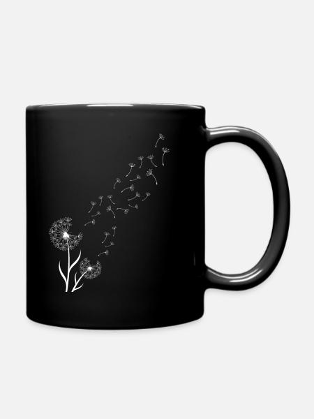 Pusteblume - Tasse einfarbig - Schwarz