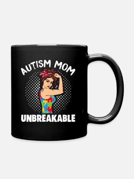 Autism Mom Unbreakable - Mug uni - noir
