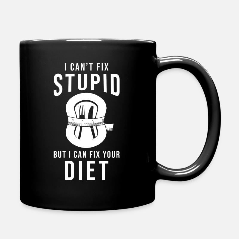 Ernährungberater Diätassistent - Tasse einfarbig - Schwarz