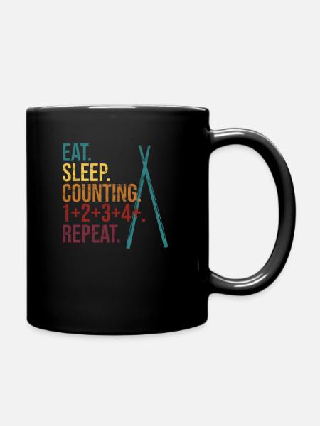 Percussion batteur cadeau de batteur - Mug uni - noir