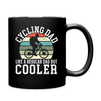 Cycling Dad Like A Regular Dad But Cooler Bike - Full Colour Mug - black - Right