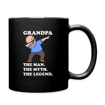 Grandpa The Man The Myth The Legend - Full Colour Mug - black - Right