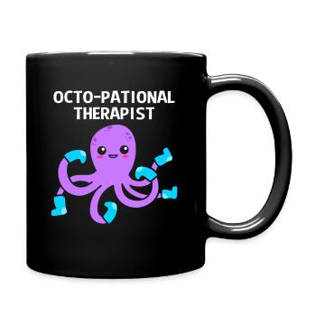 Ergotherapie - Tasse einfarbig - Schwarz - Rechts
