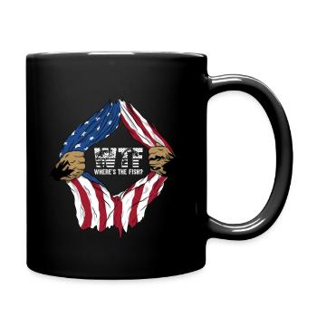 Fishing - Full Colour Mug - black - Right