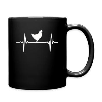 Pouls poulet pouls pouls - Mug uni - noir - Droite