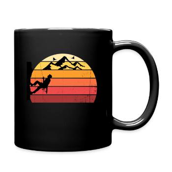 Bouldern - Tasse einfarbig - Schwarz - Rechts