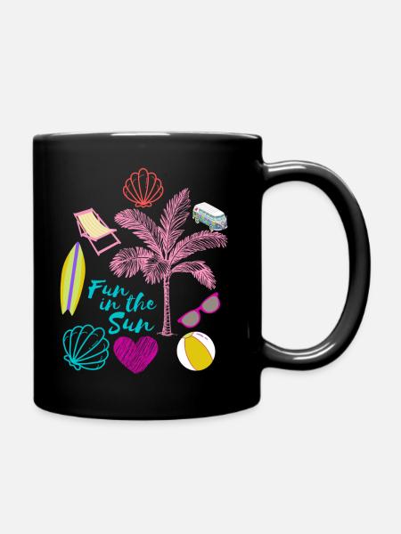 Fun in the Sun - Tasse einfarbig - Schwarz