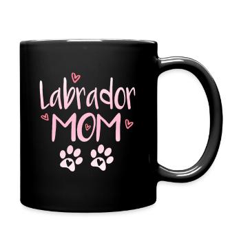 Labrador Mama - Tasse einfarbig - Schwarz - Rechts