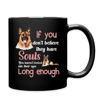 German Shepherd - My Soul Dog - Full Colour Mug - black - Right