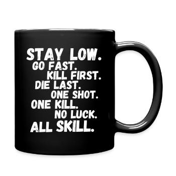 Airsoft /Softair / Softgun / AEG Airsoft Milsim - Full Colour Mug - black - Right