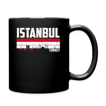 Istanbul - Tasse einfarbig - Schwarz - Rechts