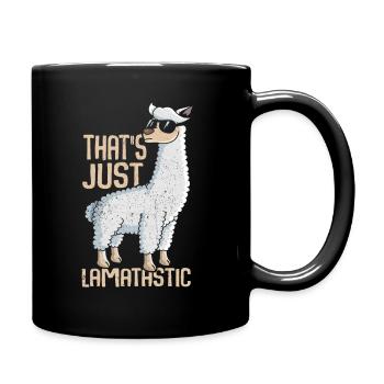 Lama - Mug uni - noir - Droite