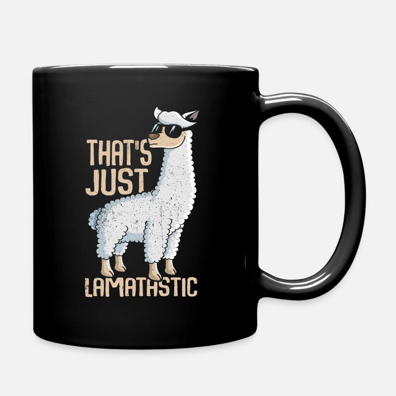 Lama - Tasse einfarbig - Schwarz