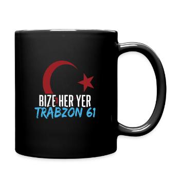 Bize her yer Trabzon - Tasse einfarbig - Schwarz - Rechts