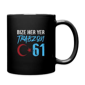 Bize her yer Trabzon - Tasse einfarbig - Schwarz - Rechts