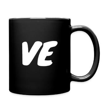 Paar Teamshirt - Tasse einfarbig - Schwarz - Rechts