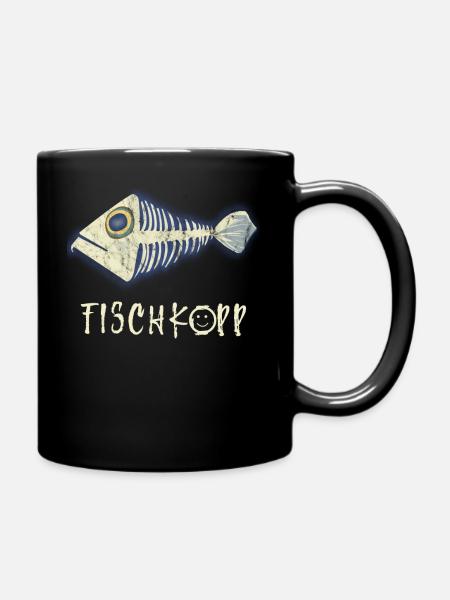 Fischkopp - Tasse einfarbig - Schwarz