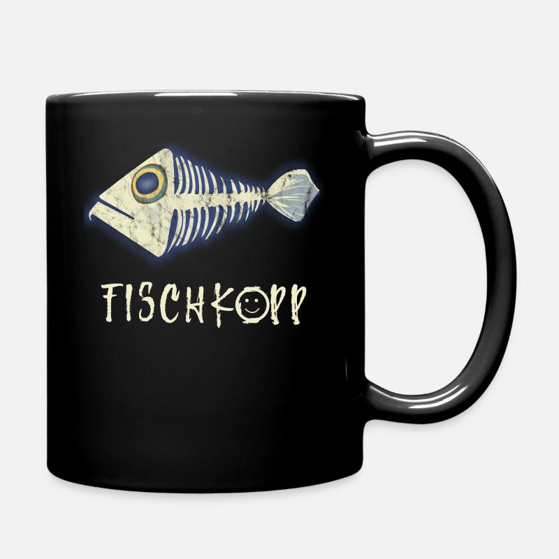 Fischkopp - Tasse einfarbig - Schwarz