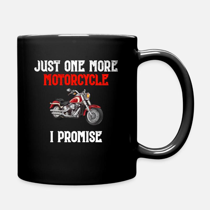 Just one more Motorcycle i promise - Full Colour Mug - black