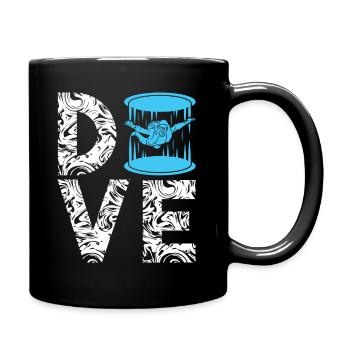 Dive Skydiving Skydiver - Mug uni - noir - Droite