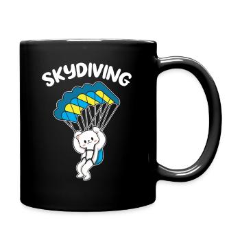 Skydiving chat parachutiste - Mug uni - noir - Droite
