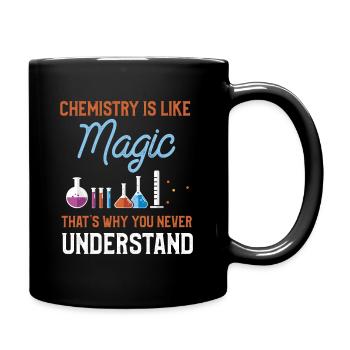 Chemie Chemiker Wissenschaft Labor Periodensystem - Tasse einfarbig - Schwarz - Rechts