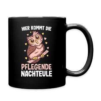 Care Night Owl - Owls Nurse & - Full Colour Mug - black - Right