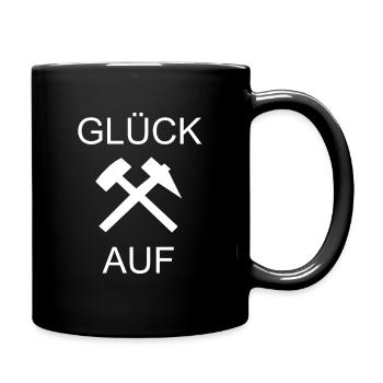 Bergbau Steiger Geschenk Ruhrpott - Tasse einfarbig - Schwarz - Rechts