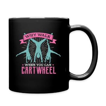 Conception acrobatique pour un fan de gymnastique - Mug uni - noir - Droite