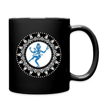 Dancing Shiva - Lord of Destruction and Creation - Full Colour Mug - black - Right