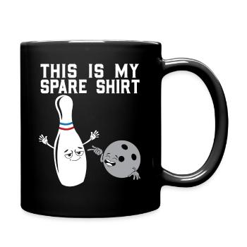 Dies Ist Mein Spare Shirt Bowling - Tasse einfarbig - Schwarz - Rechts