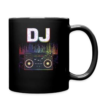 Dj musique amateur musique lecteur son cool drôle - Mug uni - noir - Droite