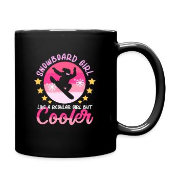 Snowboard Girl Instructor Snowboarder Boarder Gift - Full Colour Mug - black - Right