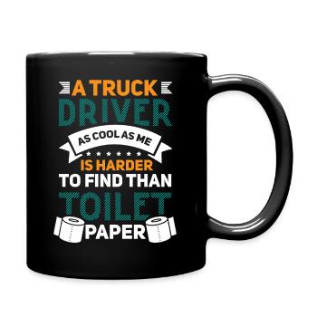 Truck driver gift idea for truck driver - Full Colour Mug - black - Right