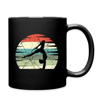 Gymnastique filles - Mug uni - noir - Droite