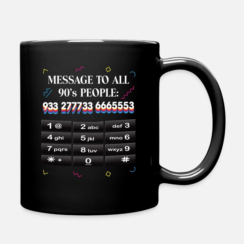 90s People Wir Sind Alt 1990s Nostalgie Nineties - Tasse einfarbig - Schwarz