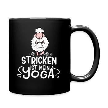 Stricken Ist Mein Yoga - Tasse einfarbig - Schwarz - Rechts