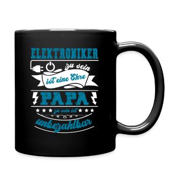 Electonic Dad Gift for Birth - Full Colour Mug - black - Right