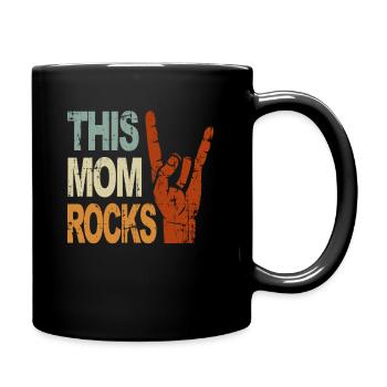Cette mom rocks Maman Maman MomMeme - Mug uni - noir - Droite