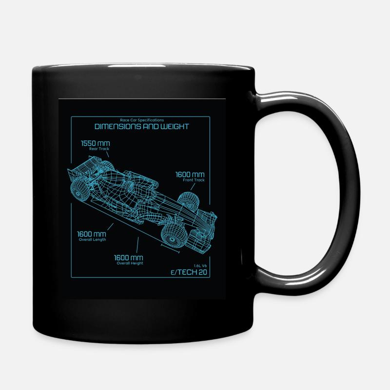 Voiture de course Voiture de course Pilote de course - Mug uni - noir