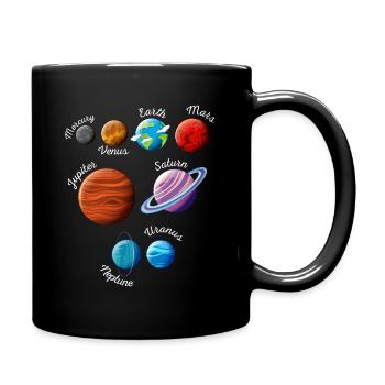 Solar System Planets - Mug uni - noir - Droite