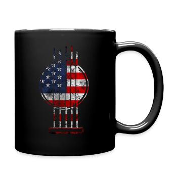 Country Music Retro - Full Colour Mug - black - Right
