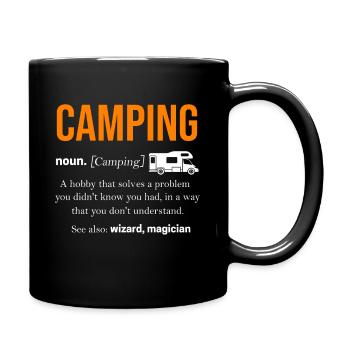 Camper Caravan Camping Scout Caravan - Full Colour Mug - black - Right