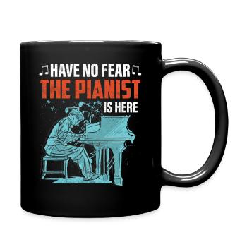 Piano Pianist Geschenk - Tasse einfarbig - Schwarz - Rechts
