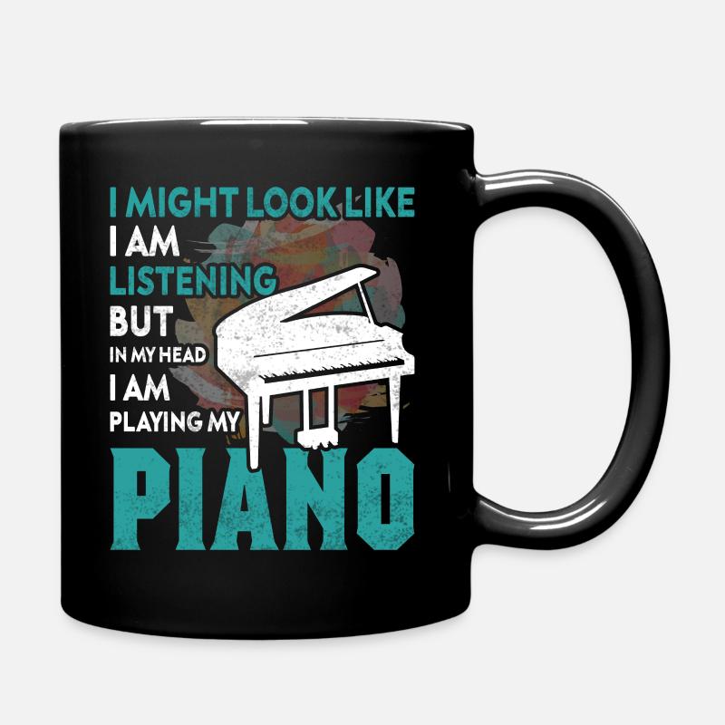 Piano Grand piano - Full Colour Mug - black