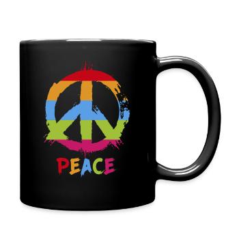 T-shirt vibration positive. - Mug uni - noir - Droite